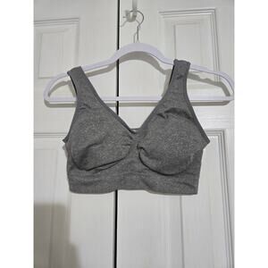 Just be large women's gray sports bra with removable pads